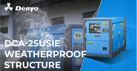 Denyo DCA-25USIE Generator – Weatherproof Structure