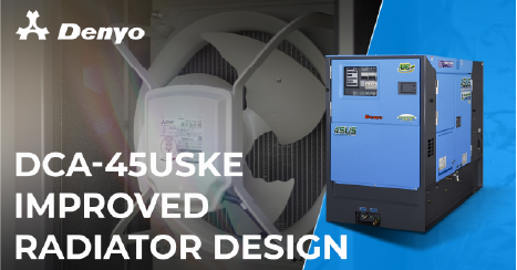 Denyo DCA-45USKE Generator – Improved Radiator Design